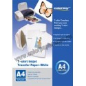 White T-shirt transfer paper,120g/m2  A4 5 Fogli