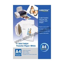 White T-shirt transfer paper,120g/m2  A4 5 Fogli